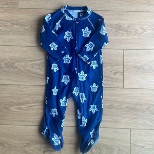 Toronto maple leaf fleece sleeper
